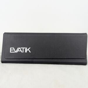EVATIK Folding Hard Eyeglass Case Black Triangle Shape Protective Holder Trifold
